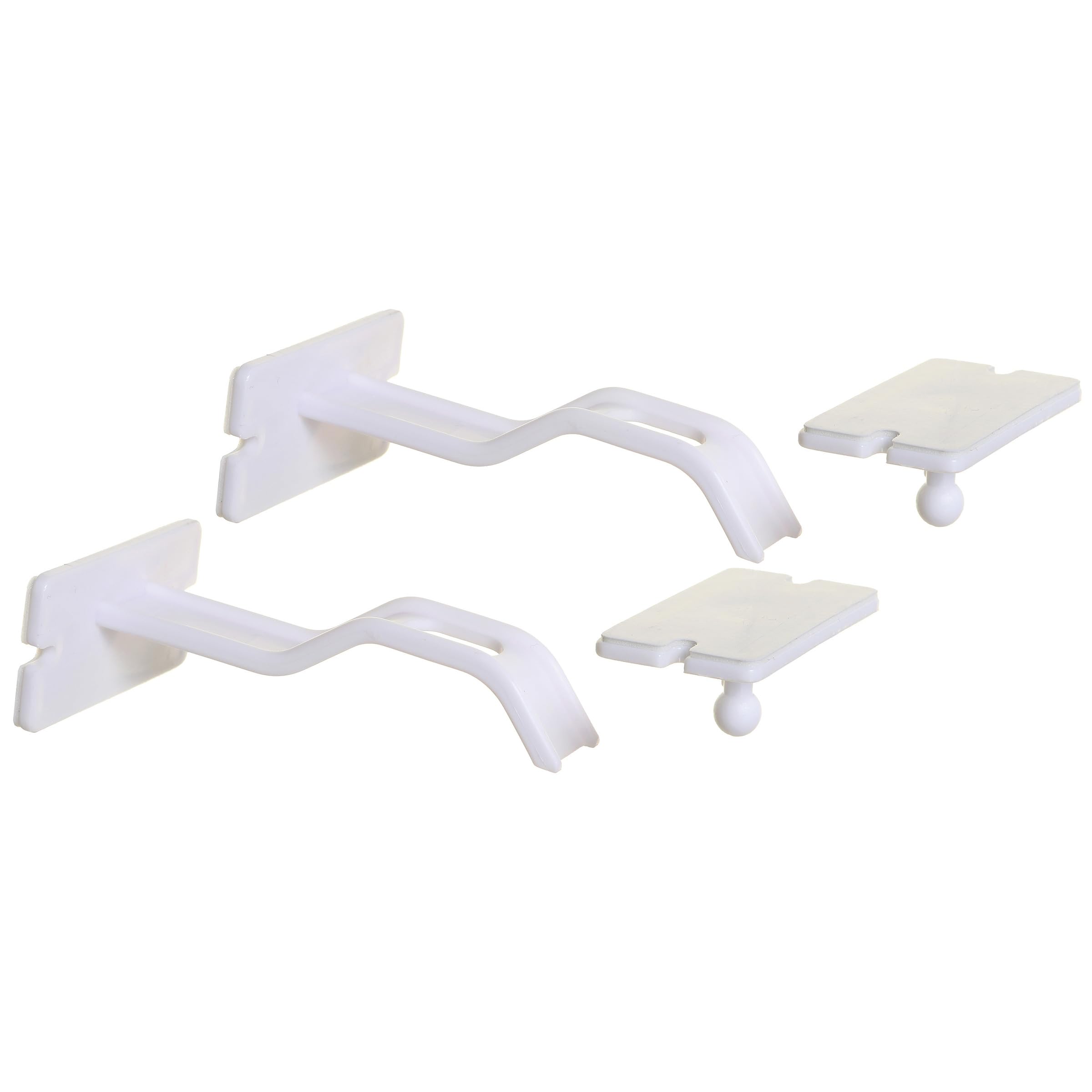 Dreambaby Dual Action Adhesive Double Locks (Pack of 2, White)
