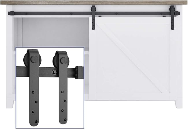 Smartstandard 5ft Mini Sliding Barn Door Hardware Track Kit Super