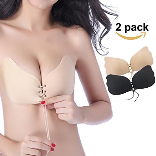 Bandage Self Adhesive Invisible Strapless Push Up Bra Top Stick Gel Silicone Bralette Sexy Deep V Fly Bras Women Sujetador