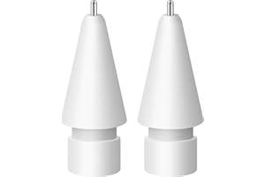 Digiroot Upgraded Replacement Tip for Apple Pencil Pro/1st/2nd Gen/USB-C&Logitech Crayon, 0.72mm No Wear Out Fine Point Precise Control Pen Like Nibs for iPad Pro/Air/Mini Pencil-2 Pack