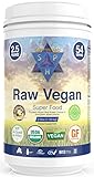 Raw Vegan Protein Powder 40oz (1133g) 2.5lb Vanilla 54 Servings Vegan Meal Replacement