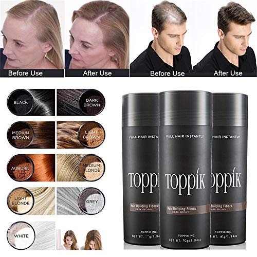Hair Building Fibers Powder,Keratin Hair Styling Tonic Coloring Powder Hair Loss Concealer Blender-9 Colors - Thumbnail 5
