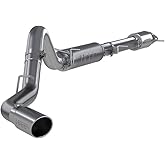 MBRP Exhaust S5093AL Cat Back Performance Exhaust System 4 in. Tubing Single Side Exit Aluminized Cat Back Performance Exhaust System