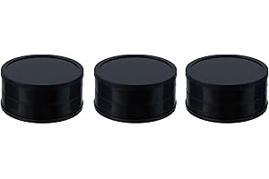 OMYPUEHEN 3 Pack Herb Grinder For Manual, 2.3in Small Spice Grinder With Storage, Portable And Disposable Plastic Herb Grinder, Black