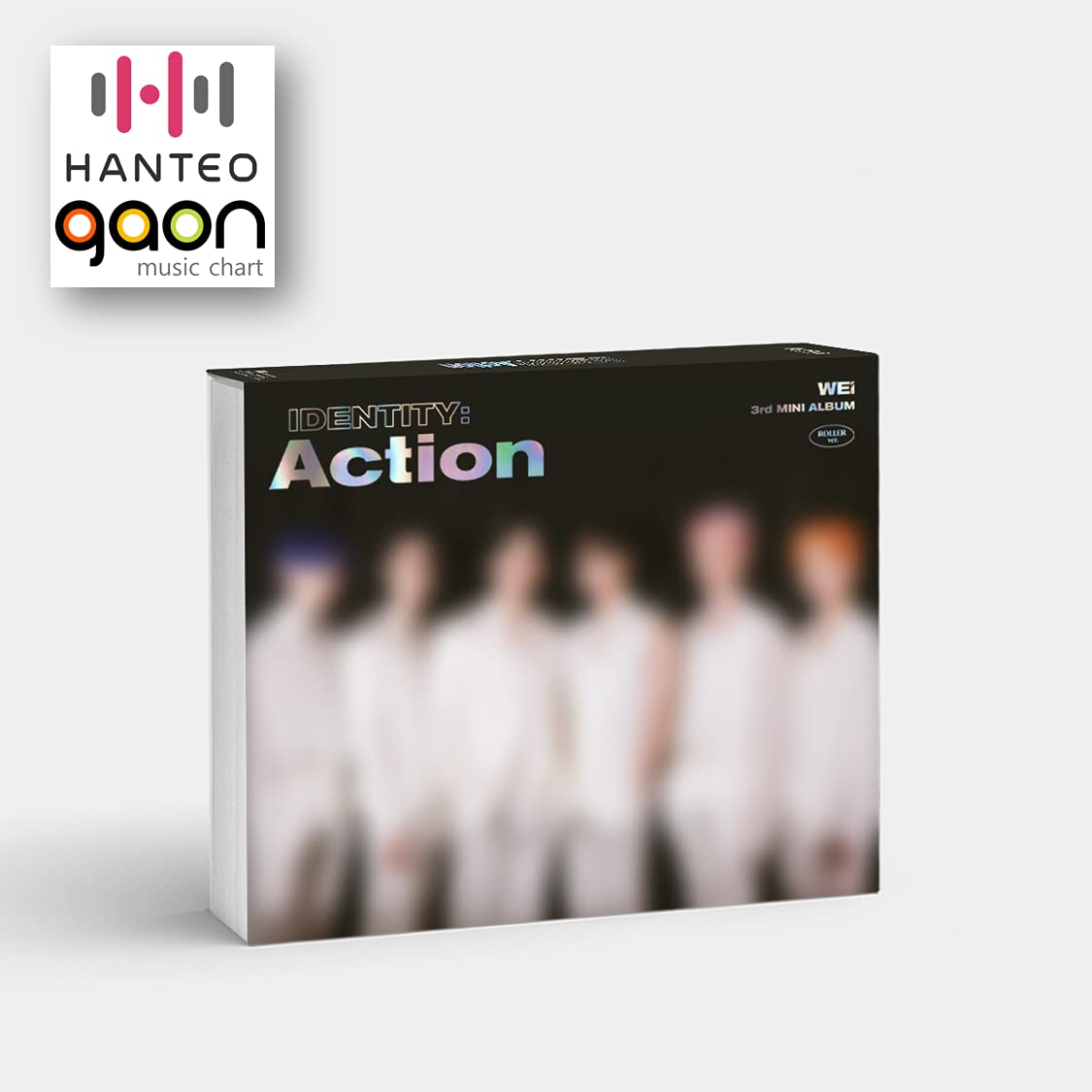 Kakao WEi - Identity : Action [Roller ver.] (3rd Mini Album) [Pre Order] CD+Photobook+Folded Poster+Others with Tracking, Extra Decorative Stickers, Photocards