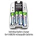 ACDelco AA and AAA Two-Hour Battery Charger for Rechargeable Batteries Includes Four AA Rechargeable Batteries