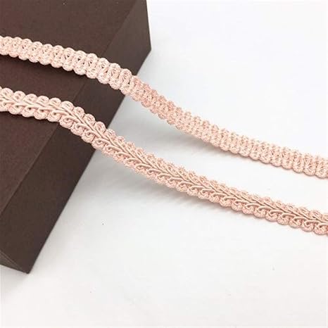 Amazon Co Jp 5ヤード幅1 1センチメートル綿レーストリム編み込み用コスチューム編み込み縫製レースリボンのためにウェディングアクセサリー Color 1 Light Pink ホーム キッチン