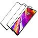 LG G7 ThinQ Screen Protector Full Coverage, 2 Pack Niyattn Tempered Glass Screen Protector for LG G7 ThinQ 5.9 inch with Double Shielding/Bubble Free/Case Friendly, Black