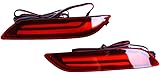 KMD Rear Bumper Reflector Sequntial Relfectors Driving Braking Turing Plug and Play Version Easy Installation for Toyota Camry 2018