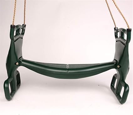 Amazon.com: Columpio doble grande de plástico para exteriores, columpio para niños en interiores, columpio mecedora con cuerda, instalaciones de recreación en el jardín: Sports \u0026 Outdoors