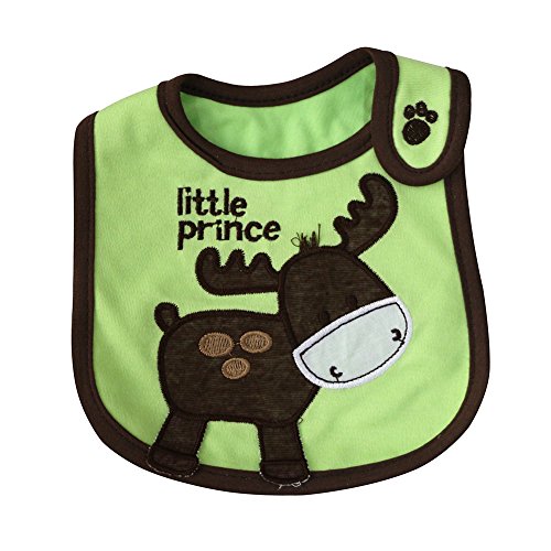 FREE FISHER Baby Bibs Set Unisex Water Proof Cotton with Velcro 9-Pack (Set A)