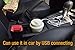 UTRAX Car USB Ultrasonic Humidifier Aroma Essential Oil Diffuser Cab Air Freshener Purifier (Oyster White)