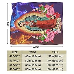 Our Lady of Guadalupe Virgin Mary Throw Blanket