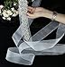 QueenDream White Organza bridal sash belt bridesmaid sashes wedding bridal sash rhinestone bridal belt vintage bridal sash