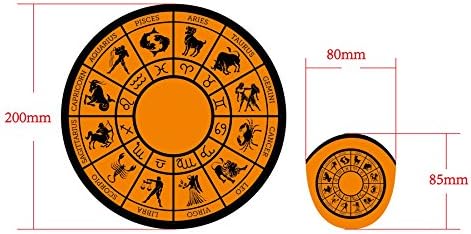 Foldable Collapsible Frisbee Fan With Pouch - Greek Zodiac - Set of Two