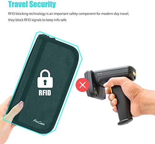 ProCase Family Passport Wallet with Accordion Design RFID Blocking, Passport Holder Travel Wallet Bag for Passports Credit Cards Tickets with Zipper -Black 5 ProCase Family Passport Wallet with Accordion Design RFID Blocking, Passport Holder Travel Wallet Bag for Passports Credit Cards Tickets with Zipper -Black