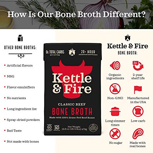 Beef Bone Broth Soup by Kettle and Fire, 1 Pack Pricepulse