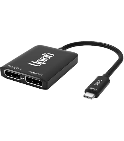 Amazon.com: uptab USB C to Dual HDMI Adapter Multi Monitor 4K 60Hz