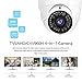 Hykamic Analog CCTV Camera HD 1080P 4-in-1 (TVI/AHD/CVI/CVBS) Security Dome Camera, 2.8mm-12mm Varifocal Lens, True Day & Night Monitoring IP66 (White)