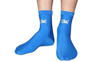 PINBWD Water Sports Swimming Dive Socks Neoprene Diving Swimming Fin Boot Socks, Blue
