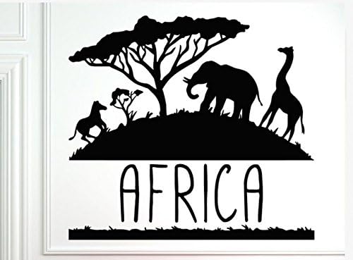 Amazon Com Africa Animal Vinyl Wall Decal Africa Savanna Animals
