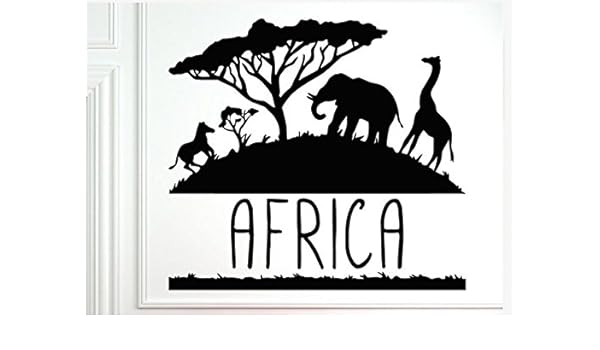 Amazon Com Africa Animal Vinyl Wall Decal Africa Savanna Animals