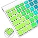 ProElife Ultra Thin Keyboard Cover Skin for Apple Wireless Keyboard with Bluetooth U.S Layout (Model: A1314, MC184LL/B) (Not Fit iMac Magic Keyboard), Soft-touch Silicone Keyboard Protector Rainbow