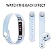 iGK Replacement Bands Compatible for Fitbit Alta and Fitbit Alta HR, Newest Adjustable Sport Strap Smartwatch Fitness Wristbands with Metal Clasp Sky Blue Small