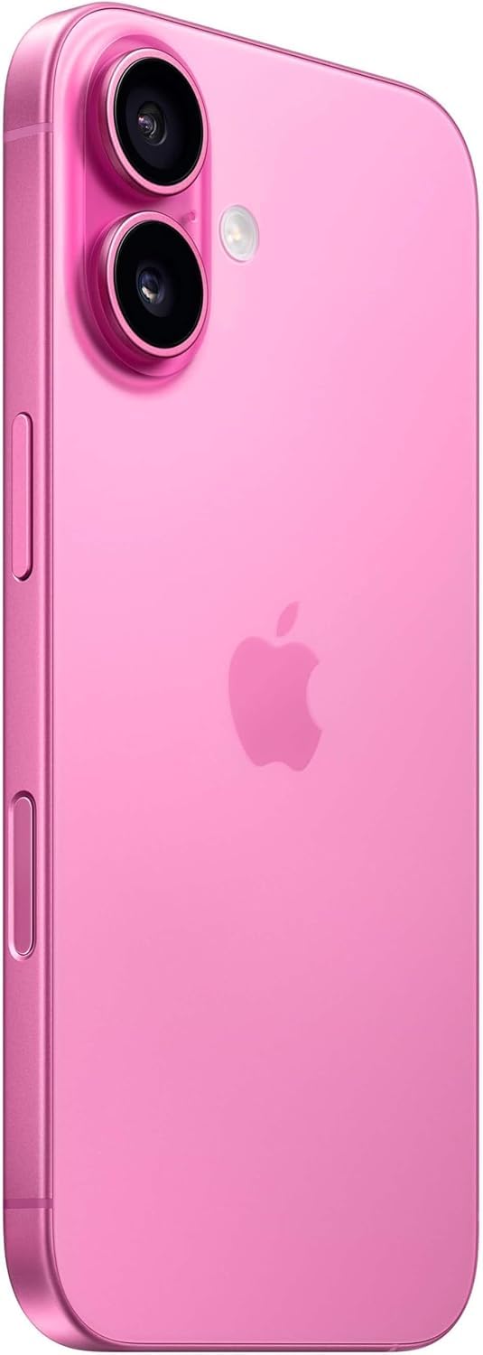 Apple iPhone 16, US Version, 128GB, Pink - Unlocked (Renewed)