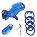 ACSUSS Men's Medical Grade Resin Birdcage Enhancer C-Strap Briefs Gay Underwear Blue One Size