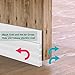 Door Draft Stopper, Under Door Draft Blocker Strong Self-Adhesive Door Seal Strip, Silicone Weather Stripping Windproof and Soundproof Door Sweep, 2