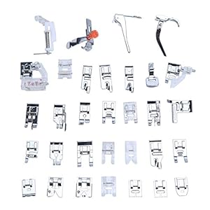 Amazon.com: Leegoal 32Pcs Sewing Machine Presser Foot Set