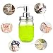 ONME Soap Dispenser Lids - Stainless Steel Mason Jar Soap Dispenser Bathroom Accessories 2 Pack Set - (Jar Not Included) (Silver)