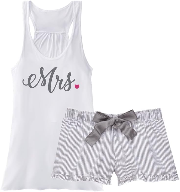 Mrs. Seersucker Pajama Set