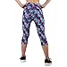 Manstore Women's Printed Active Workout Capri Leggings Fitted Stretch Tights C34 S/M