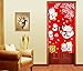 Red Japanese Noren Doorway Curtain with Lucky and Fortune Cats Pattern Auspicous Maneki Neko Bedroom Curtain