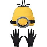wevgbv Santa Costume Accessories Adults - Christmas Halloween Costumes, Goggles Glasses/Yellow Beanie/Gloves