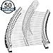 Northern Brothers Pants Hangers 50Pack Skirt Hangers with Clips Pants Hangers for Women Trouser Hangers Clips Hangers for Pants Slack Clothes Hangers with Clips