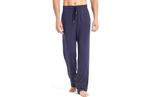 Idtswch 32/34/36/38 Long Inseam Men's Tall Extra Long Pajama Pants,Lounge Jogger Yoga Pants,Sleepwear with Pockets for Men