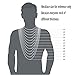 jonline24h Mens Womens Black Leather Cord Necklace Rope Chain with Stainless Steel Clasp, 3mm, 14-30 inch(24)