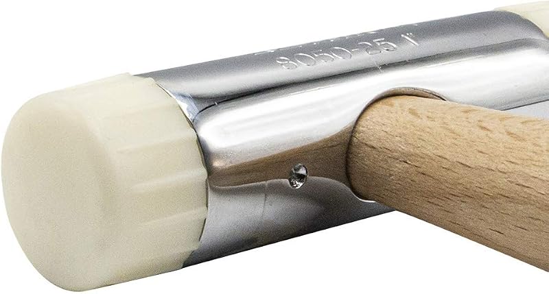 Martello manico legno di faggio con bocche di nylon sostituibili 32mm