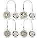 kilofly pc4 Magnetic Decorative Drapes Holdbacks Curtain Tiebacks Clips