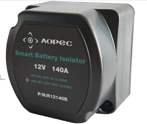 Aopec Original 12V 140 Amp Smart Battery Isolator Relay For ATV, UTV, Boats, RV, Car,Marine ETC.