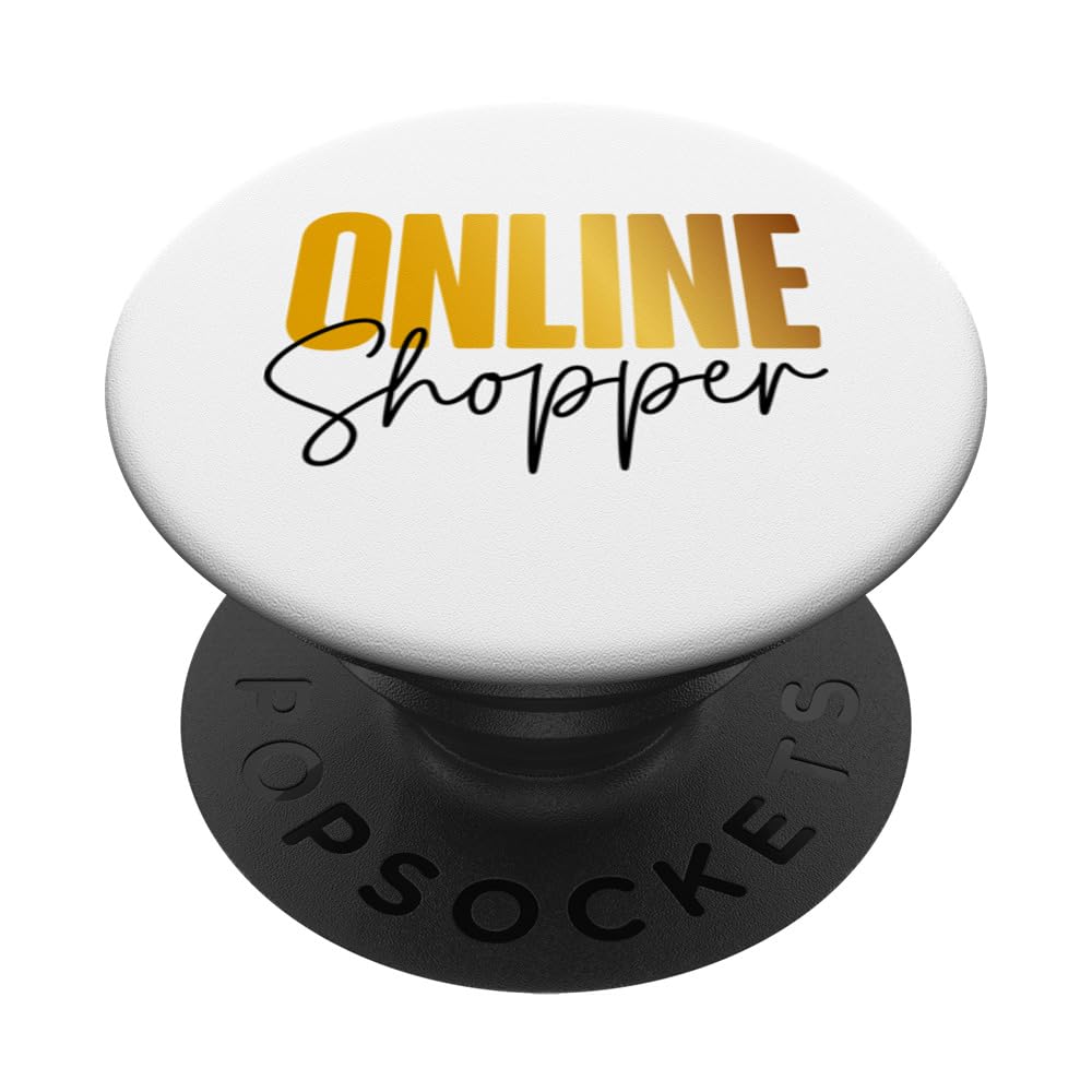 Online Shopping Cart Mall Shopper Shop E-commerce Shopaholic PopSockets Swappable PopGrip