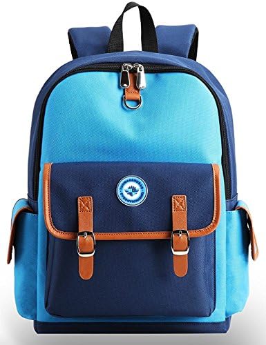 Greatan Kids Backpack Children Bookbag Preschool Kindergarten Elementary School Travel Bag for Girls Boys Blue-blue