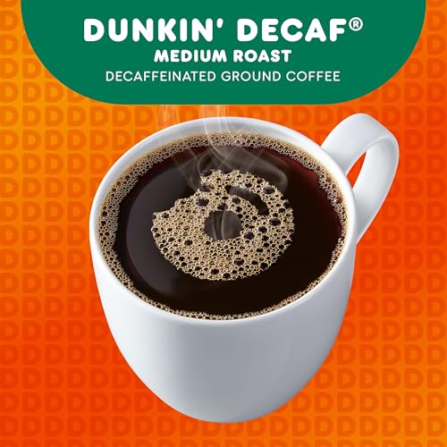 DUNKIN’ DECAF MEDIUM ROAST COFFEE, 22 PODS