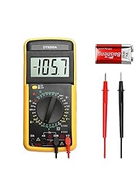 Multímetro digital automático de la visualización de vidrio líquido Ranging Voltaje Corriente Resistencia Diodo con zumbador y Test Continuo