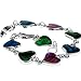 Colorful Cute Heart Abalone Paua Shell Designer Silver Jewelry Love Bracelet for Girl Woman