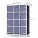 Lifewit 4-Tier Clothes Closet DIY Portable Wardrobe Freestanding Large Space Storage Organizer Black with White Doors
