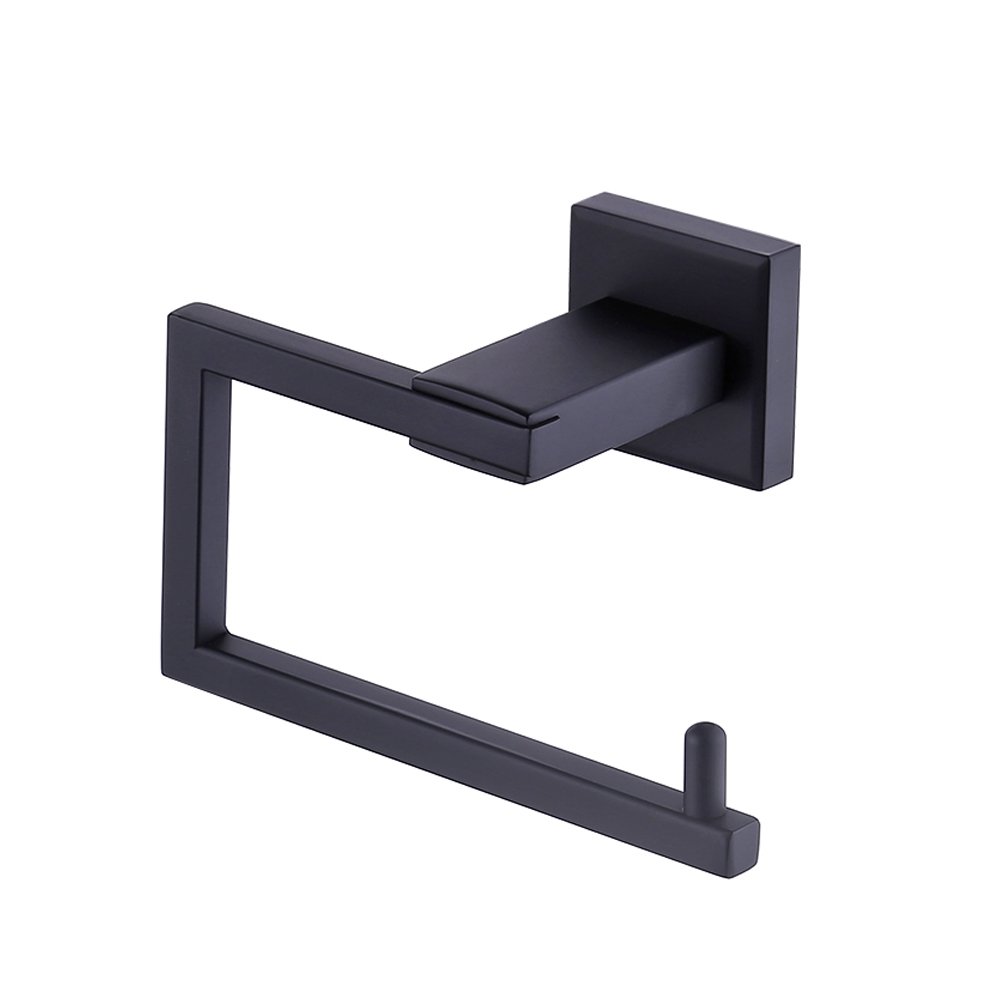 Kes Matt Black Toilet Paper Roll Holder Toilet Tissue Holder Sus 304 Stainless Steel Modern Square Style Wall Mount 470 Bk B01n55fcei Tissue Holder ブラック ブラック Tissue Holder